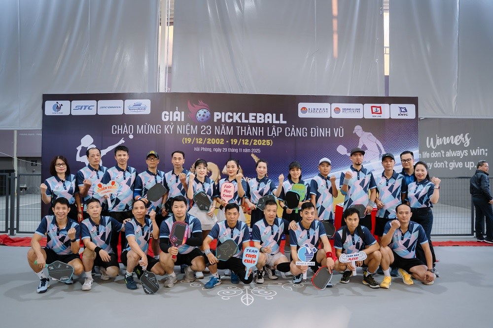 Các VĐV Cảng Đình Vũ